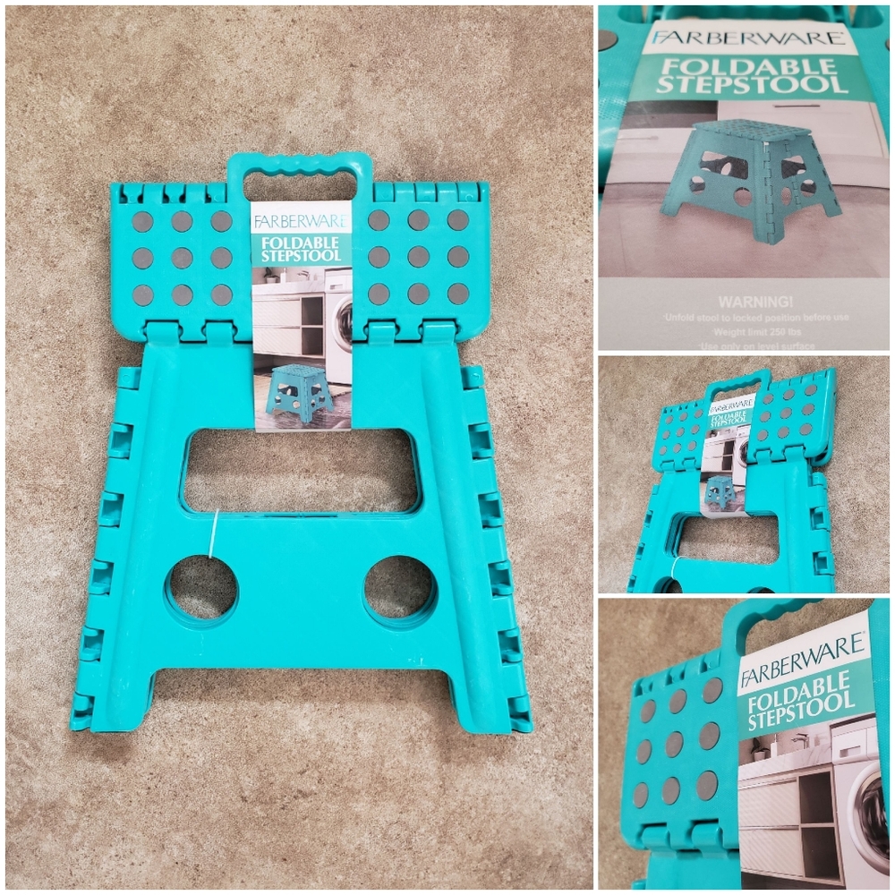 Farberware Aqua Foldable Step Stool